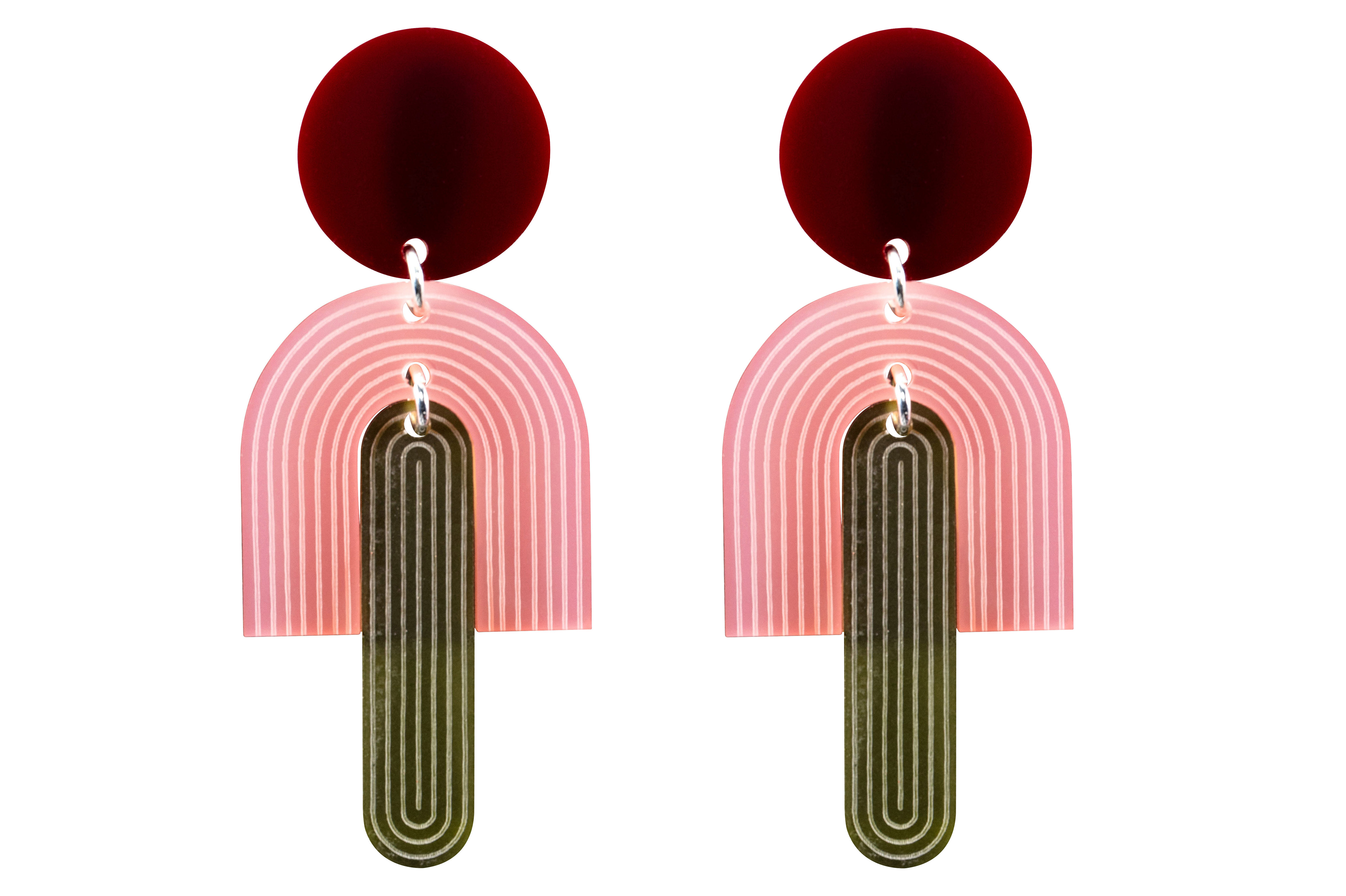 earring lasercut jewelry by Capulet and Montague