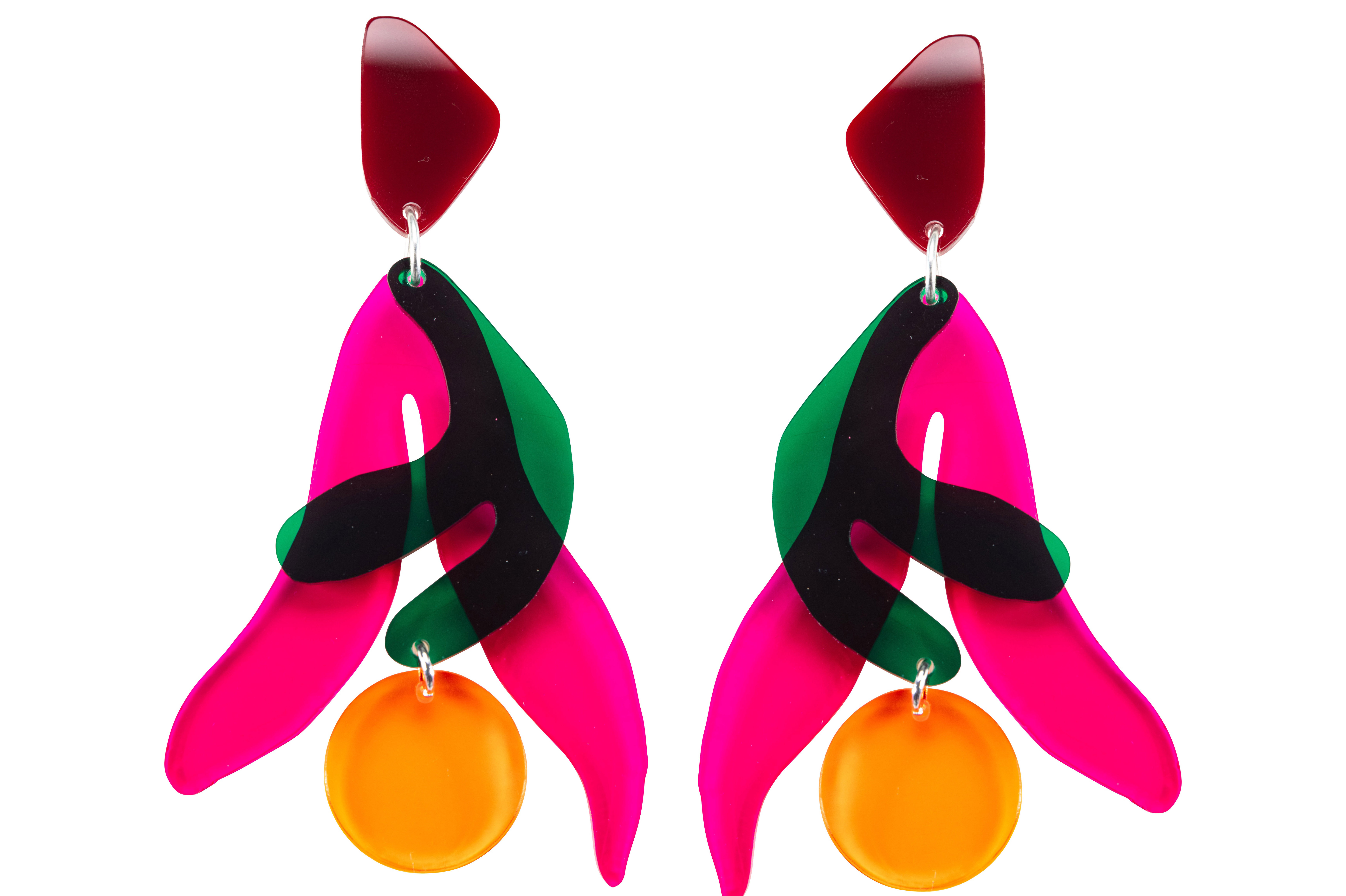 fleur earring lasercut jewelry by Capulet and Montague